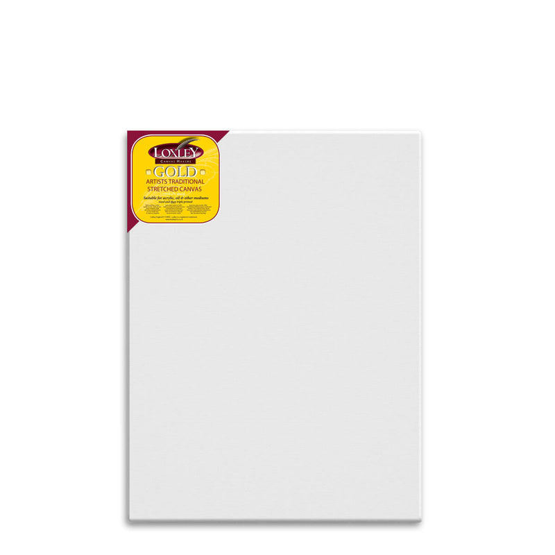 Front facing image of a Loxley Gold Standard Canvas that measures 40 by 30 inches and comes in a box of 5.