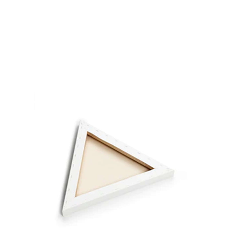 Back image of a Loxley Gold Triangular Chunky Canvas that has 12 inch sides and comes in a Box of 2