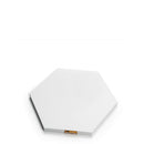 Front image of a Loxley Gold Hexagonal Chunky Canvas that has 12 inch sides and comes in a Box of 2