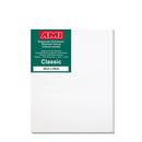 A front facing classic cotton canvas from AMI that is white and measures 30cm x 24cm