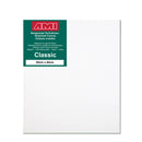 A front facing classic cotton canvas from AMI that is white and measures 50cm x 40cm