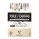Clairefontaine Sable Natural Canvas Pad 10 Sheets - 210gsm - A3