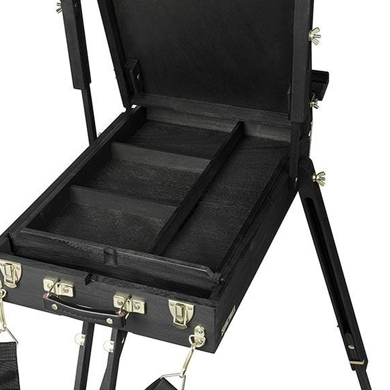 Jullian Full Black French Easel in Pine Wood With Carrying Bag