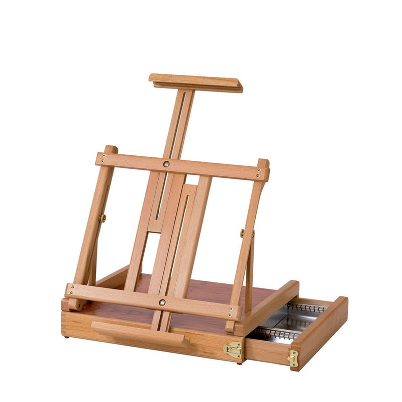 Jullian Table Deluxe Easel With Drawer In Beechwood And Carrying Bag