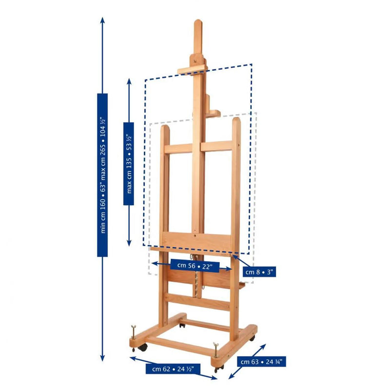 Mabef M19 Beech Wood Double Sided Studio Easel