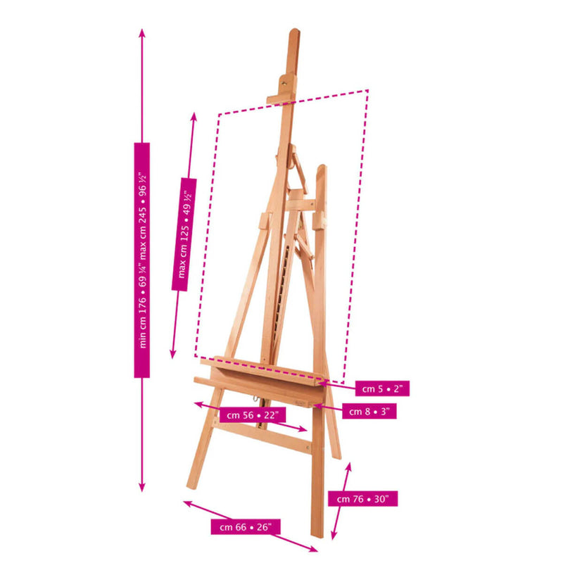 Mabef M11 Beech Wood Lyre Easel