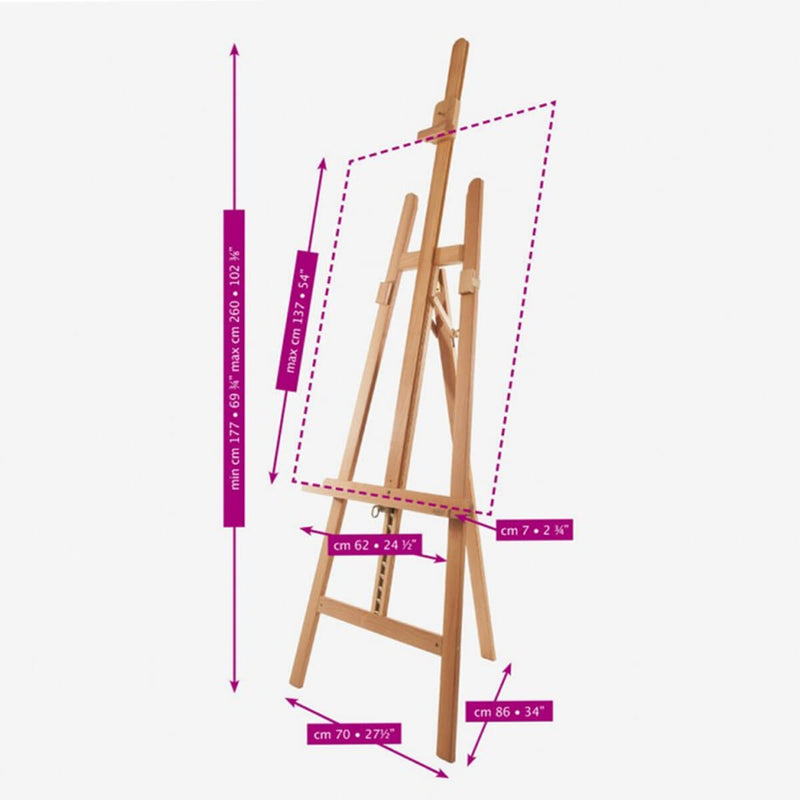 Mabef M12 Beech Wood Artists Lyre Easel