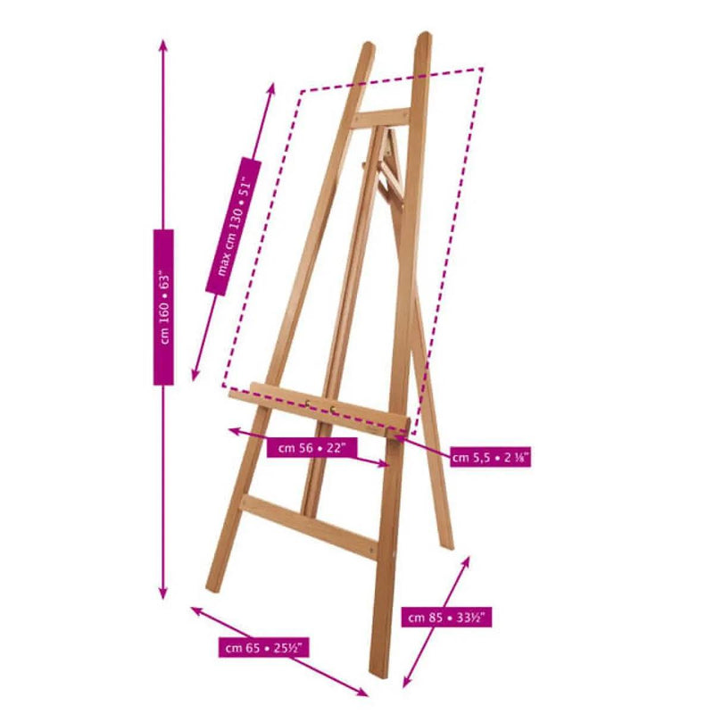 Mabef M20 Beech Wood Lyre Display Easel