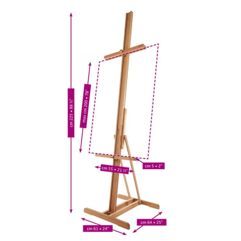 Mabef M25 Beech Wood Artists Studio Easel