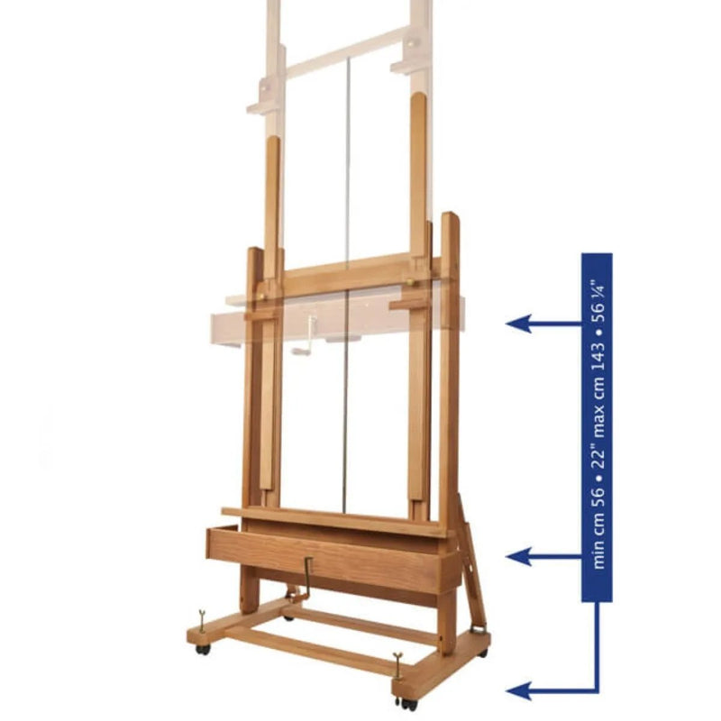 Mabef M02-A Beech Wood 220v Switch Motor Studio Easel