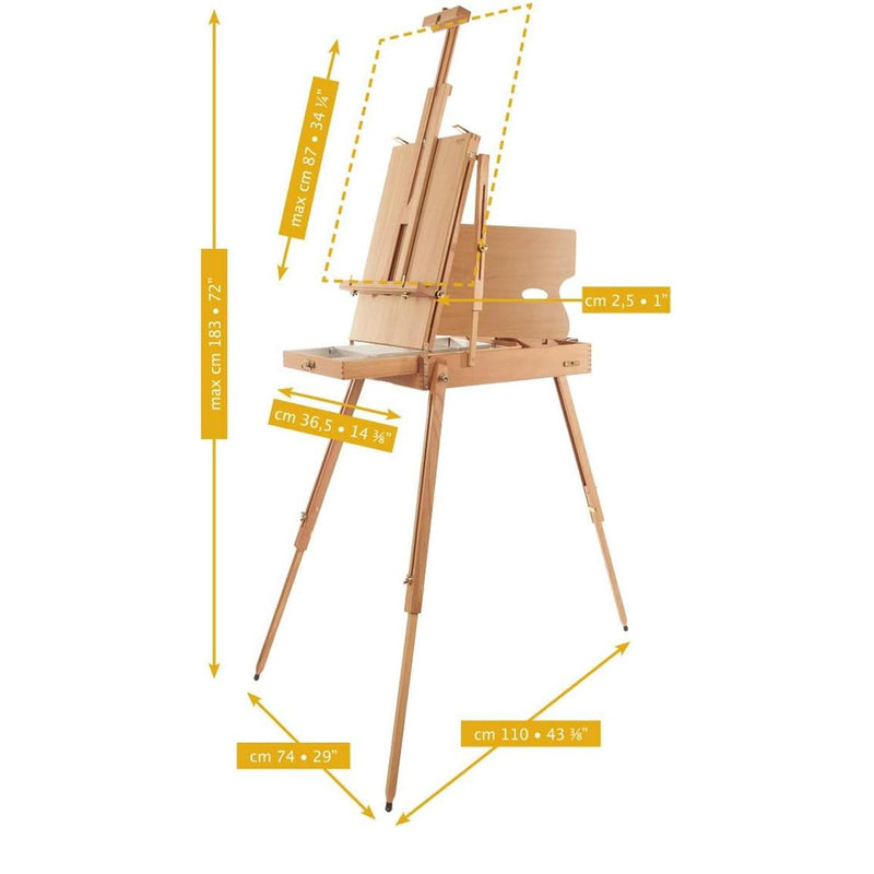 Mabef M22 Beech Wood Collapsible Storage Easel