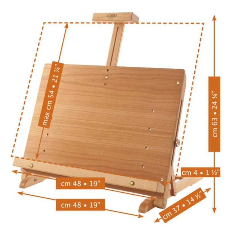 Mabef M34 Heavy Duty Wooden Adjustable Table Easel