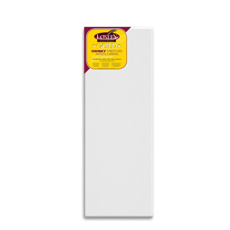 Front facing image of a Loxley Gold Chunky Canvas that measures 72 by 24 inches and comes in a box of 2.