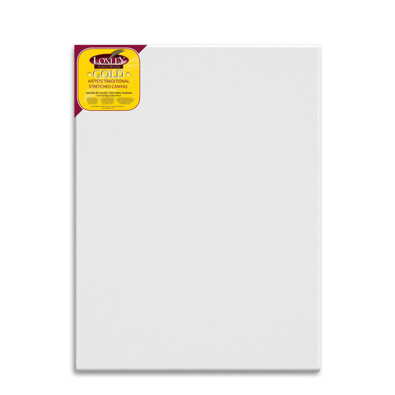 Front facing image of a Loxley Gold Standard Canvas that measures 60 by 48 inches and comes in a box of 2.