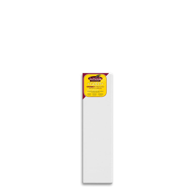 Front facing image of a Loxley Gold Chunky Canvas that measures 40 by 12 inches and comes in a box of 5.