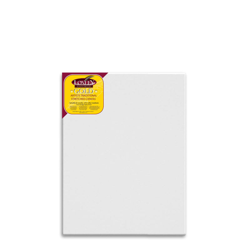 Front facing image of a Loxley Gold Standard Canvas that measures 36 by 28 inches and comes in a box of 5.