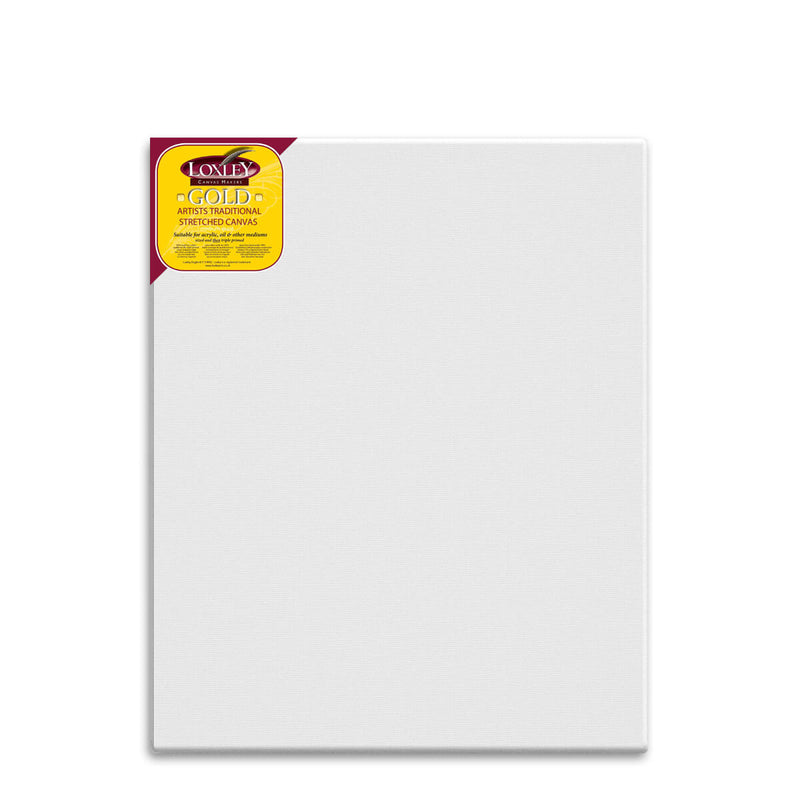 Front facing image of a Loxley Gold Standard Canvas that measures 50 by 40 inches and comes in a box of 2.