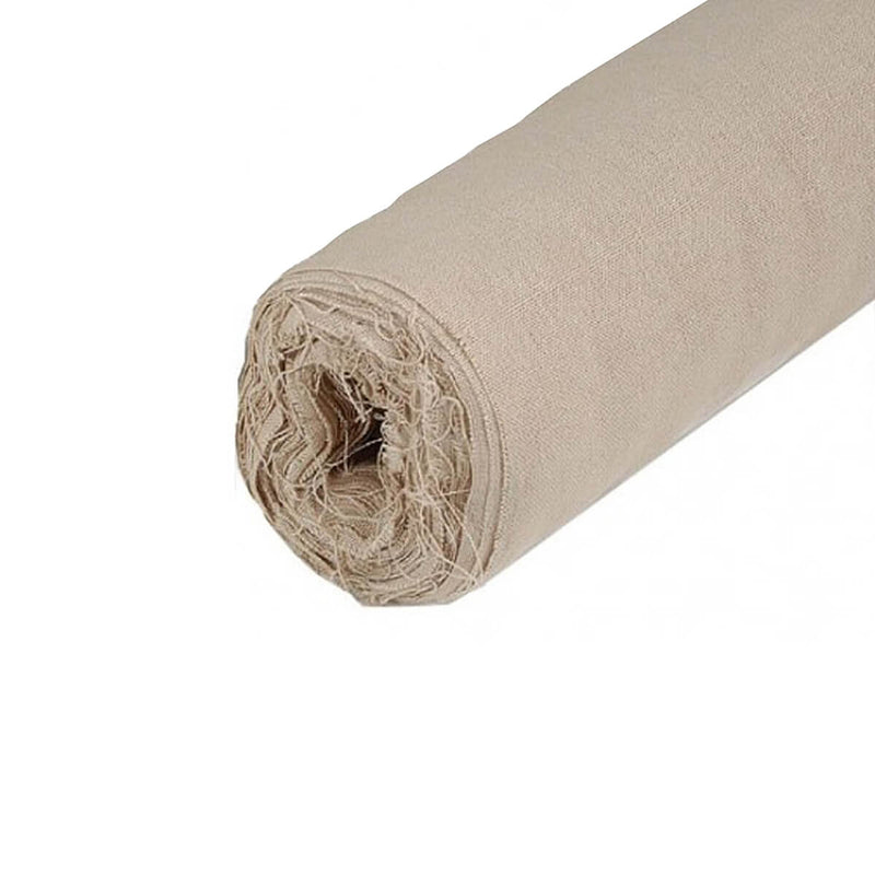 Image of a Loxley Linen Canvas Roll in Linen and unprimed that is 1 by 10 metres and 5 oz