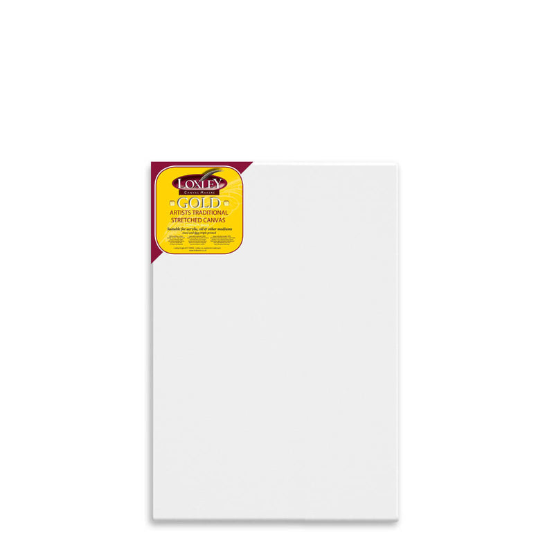 Front facing image of a Loxley Gold Standard Canvas that measures 36 by 24 inches and comes in a box of 5.
