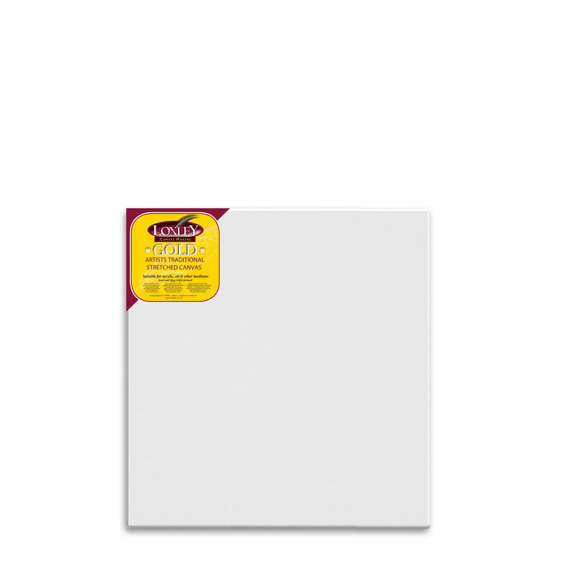 Front facing image of a Loxley Gold Standard Canvas that measures 30 by 30 inches and comes in a box of 5.