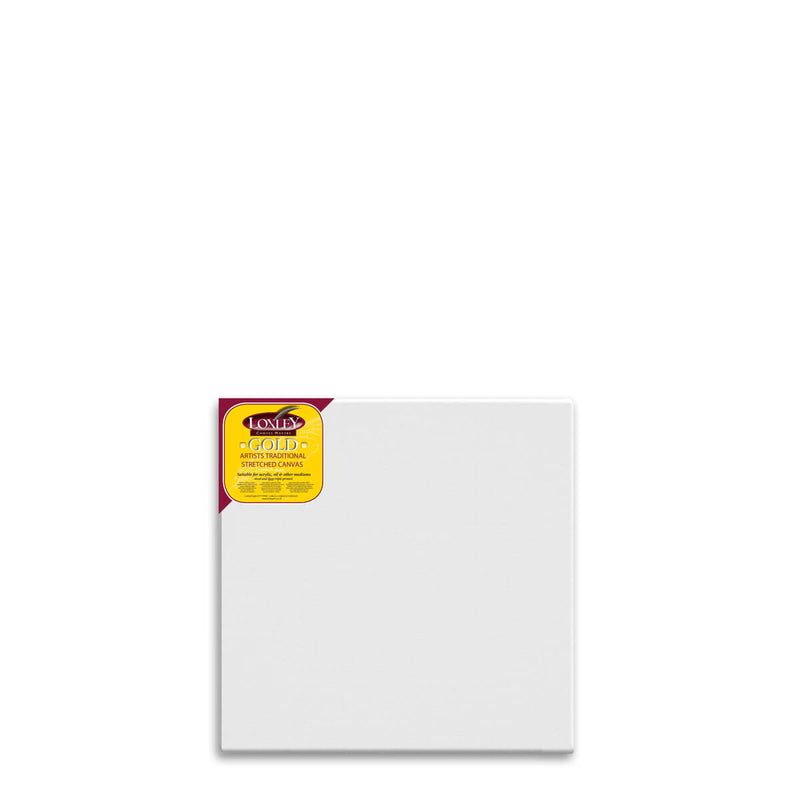 Front facing image of a Loxley Gold Standard Canvas that measures 24 by 24 inches and comes in a box of 5.