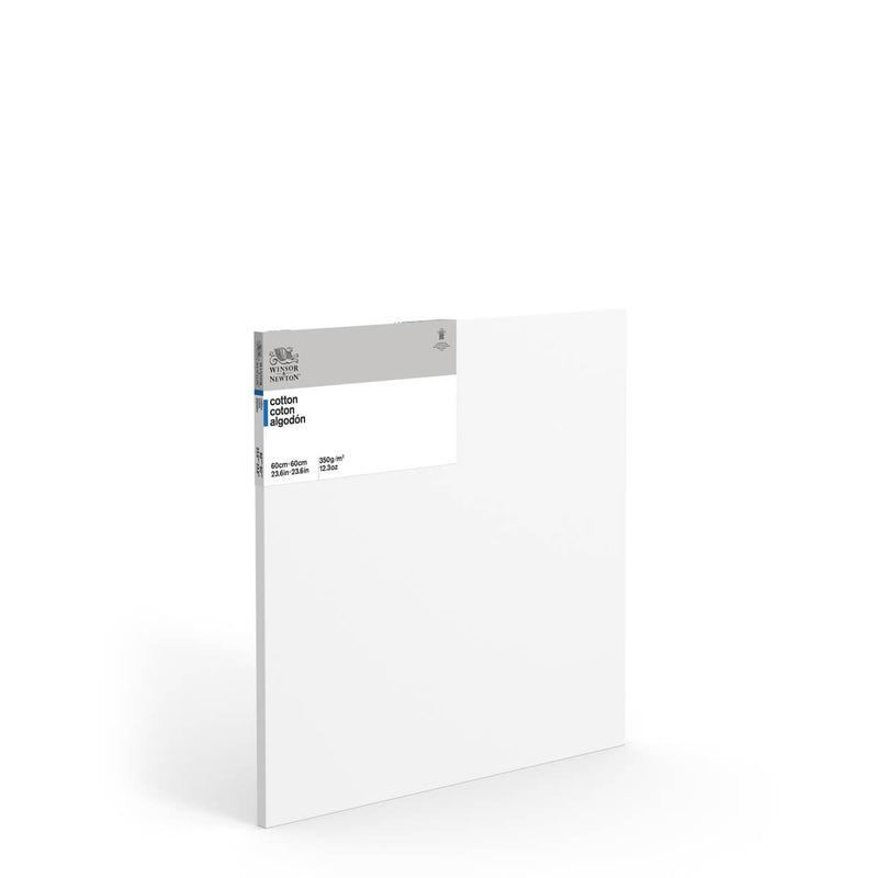 Front facing image of a Winsor & Newton Cotton Canvas that measures 60 by 60 centimetres and comes in a box of 6.