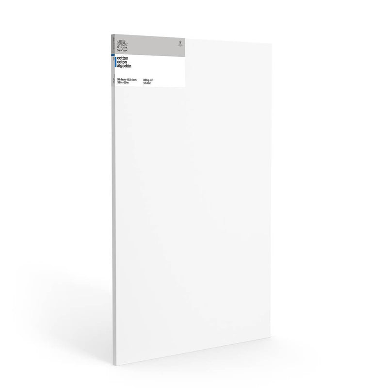 A front facing image of a Winsor & Newton Deep Edge Canvas that measures 36 by 60 inches and comes in a box of 3.