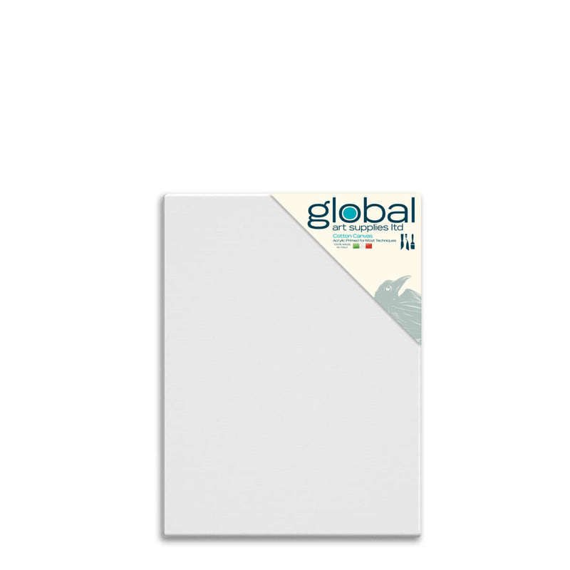 Global Art Supplies Cotton Canvas 24inch x 18inch Box of 4