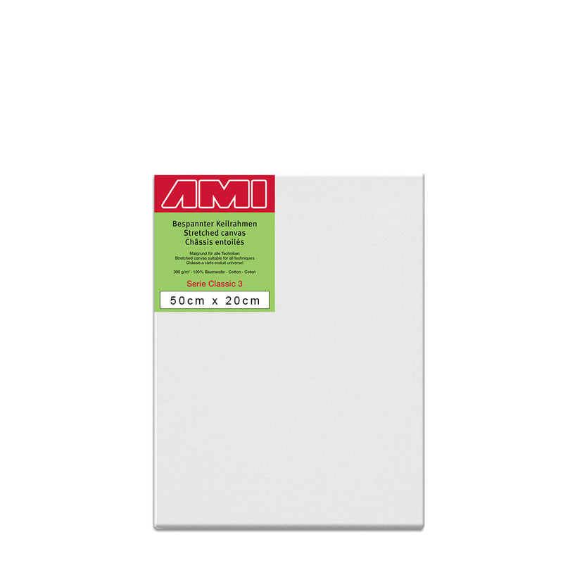 AMI Classic 3 Cotton Canvas Deep Edge 50cm x 20cm Box of 4