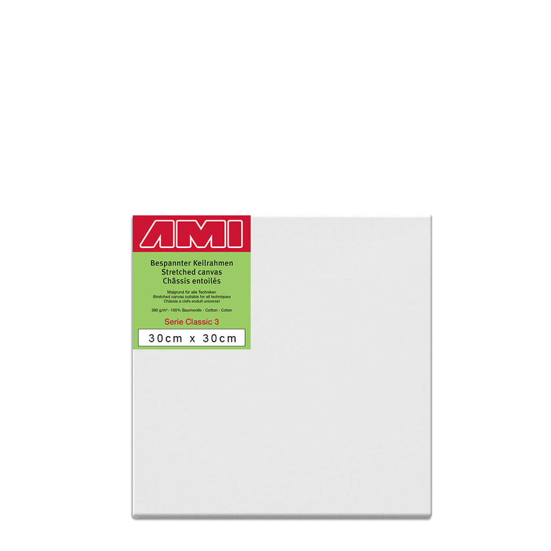 AMI Classic 3 Cotton Canvas Deep Edge 30cm x 30cm Box of 4