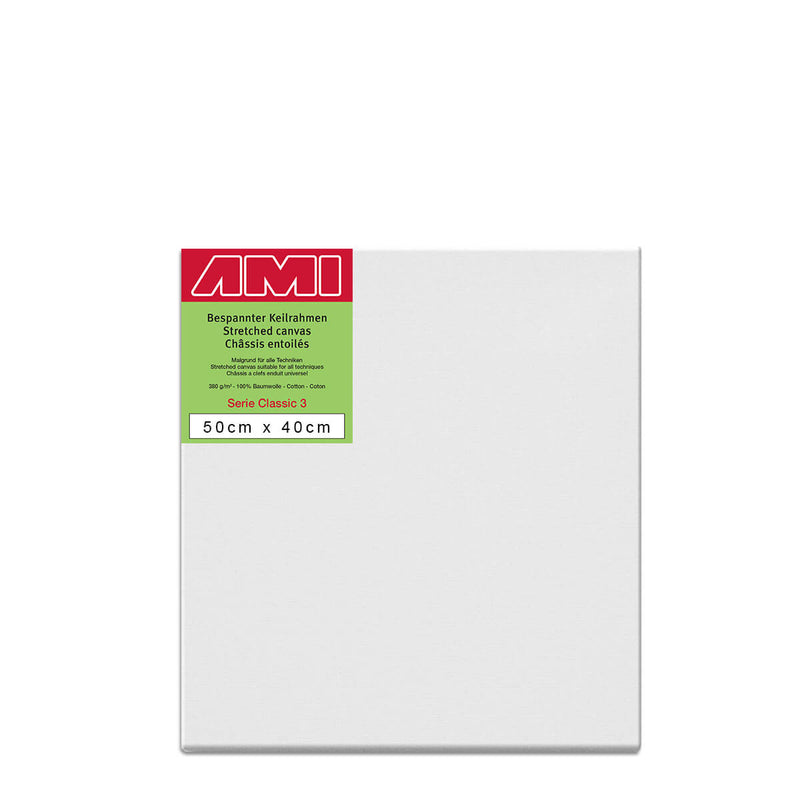 AMI Classic 3 Cotton Canvas Deep Edge 50cm x 40cm Box of 4