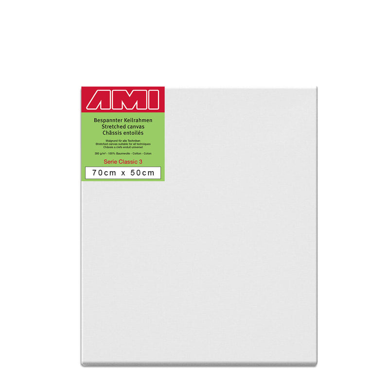 AMI Classic 3 Cotton Canvas Deep Edge 70cm x 50cm Box of 4